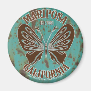 Aimant 6 de Mariposa rond