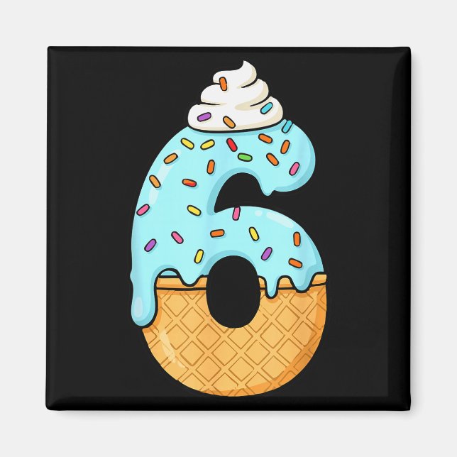 Aimant #6 Jersey Uniform Drip Teen Slang, Funny Ice Cream (Devant)