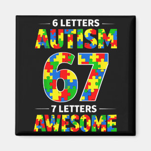 Aimant 6 lettres autisme 7 lettres génial 67 autisme