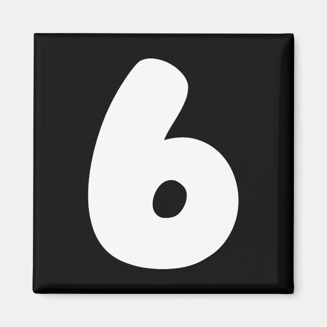 Aimant 6 Numéro Six Sept 67 Gen Alpha Argot T Drôle Mème (Devant)