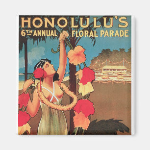 Aimant 6ème défilé floral annuel 1911 de Honolulu, Haw