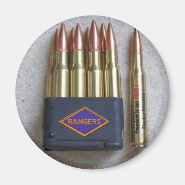 Aimant 75e ranger patch vétéran 2ème guerre mondiale magn (Devant)