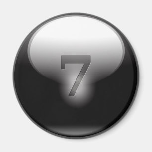 Aimant 7 chanceux noirs