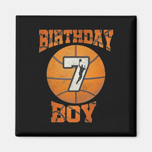 Aimant 7e anniversaire tenue garçon Bysketbyll sept ans O
