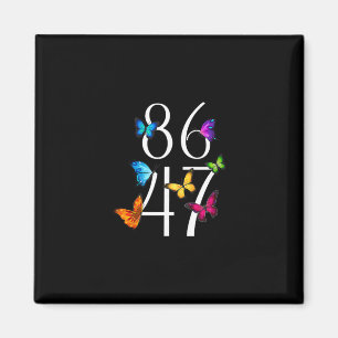 Aimant 8647 Anti Trump 86 47 Floral Hommes Femmes 1
