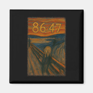 Aimant 8647 Subtil Résister Trump Le Cri Peinture Politiq