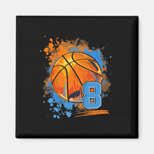 Aimant 8 ans 8e anniversaire Bysketbyll