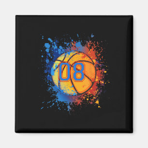 Aimant 8 Ans 8e Anniversaire Bysketbyll Cadeau Pour Garço