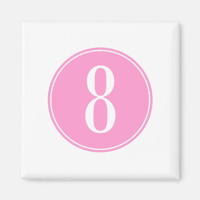 Aimant #8 Cercle rose (Devant)