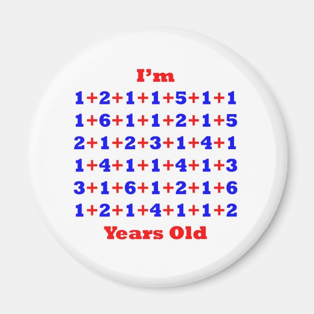 Aimant 90 ans ! (Devant)