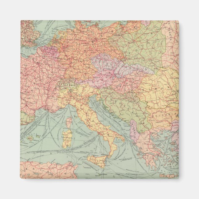 Aimant 910 Lignes de communication, Europe centrale (Devant)