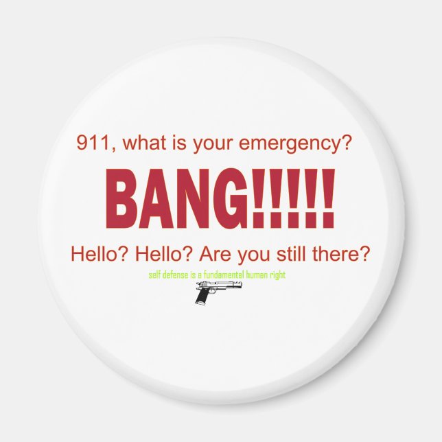 Aimant 911, quelle est votre urgence ? (Devant)