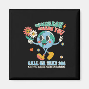 Aimant 988 Prévention du suicide Restez demain Besoin de 