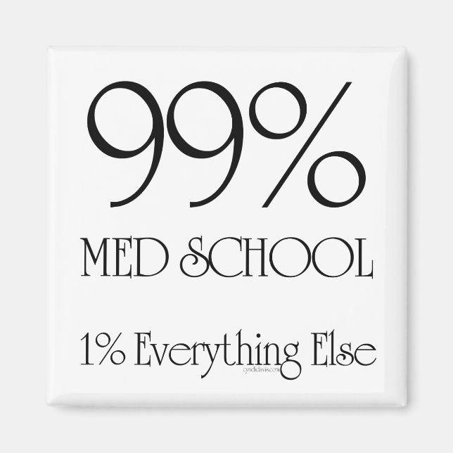 Aimant 99% Med School (Devant)