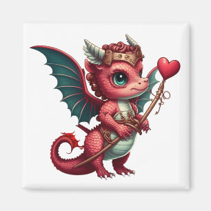 Aimant A Baby Red Dragon Valentine