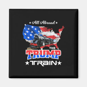 Aimant À Bord Du Drapeau Américain Trump Train 2022