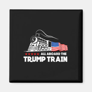 Aimant À Bord Du Drapeau Américain Trump Train 2024