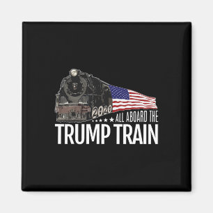 Aimant À bord du Trump Train 2020 - Réélection du drapeau