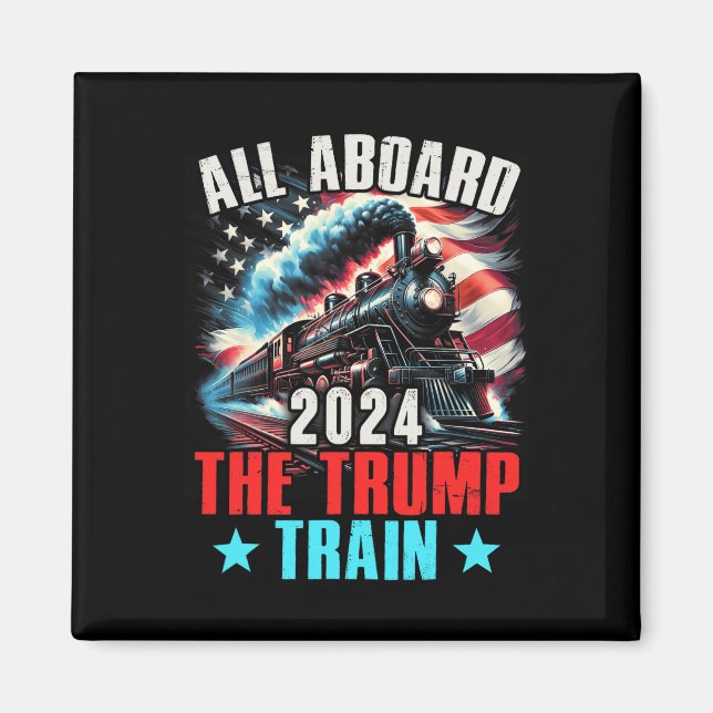 Aimant À Bord Du Trump Train 2024 Trump 2024 États-Unis A (Devant)