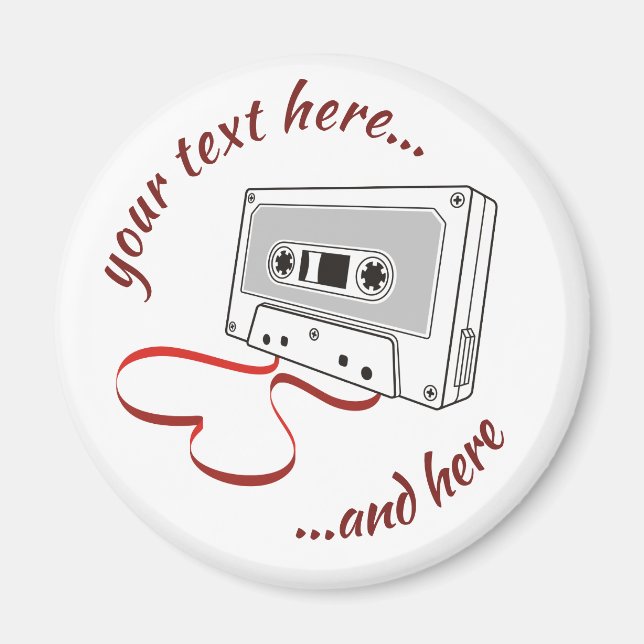 Aimant à cassette audio (Devant)