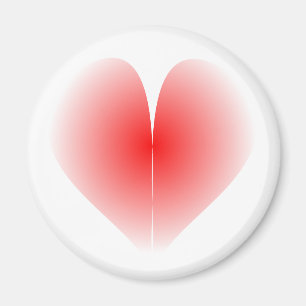 Aimant à coeur rouge