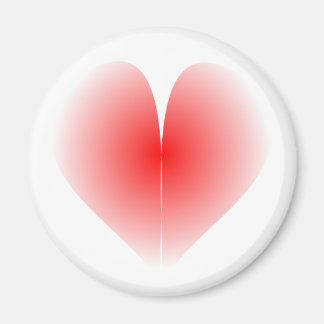 Aimant à coeur rouge