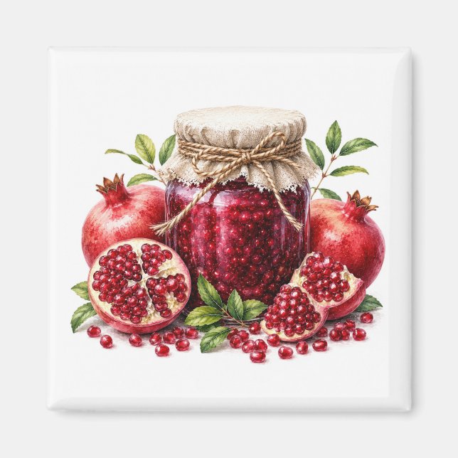 Aimant à confiture de grenade   (Devant)