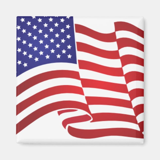 Aimant à drapeau américain (Devant)