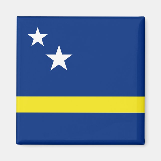 Aimant à drapeau de Curaçao (Devant)