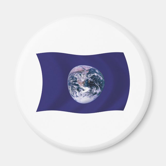 Aimant à drapeau de la planète (Devant)