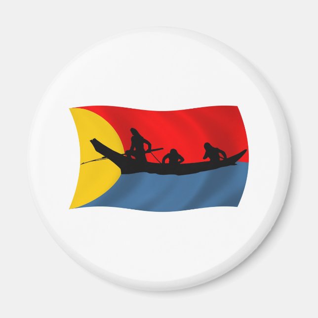 Aimant à drapeau de la tribu Clatsop (Devant)