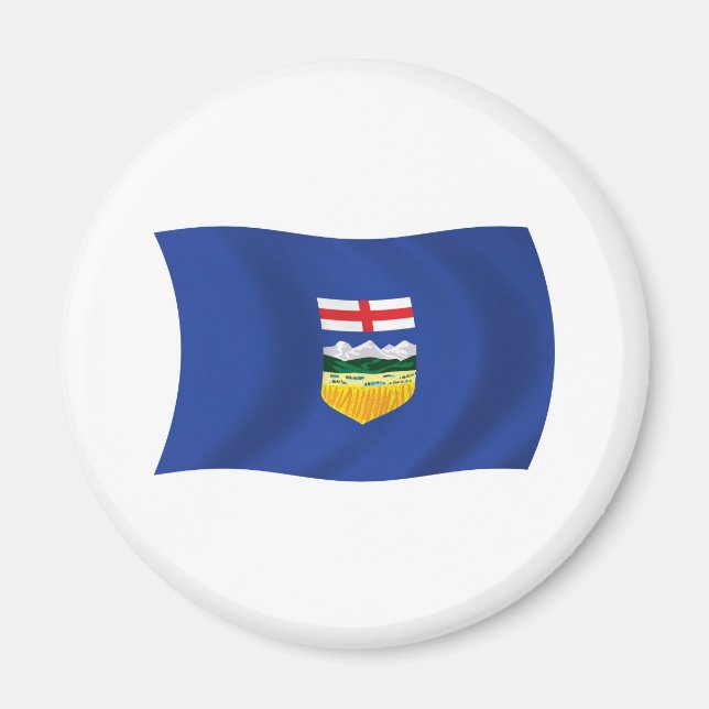 Aimant à drapeau de l'Alberta (Devant)