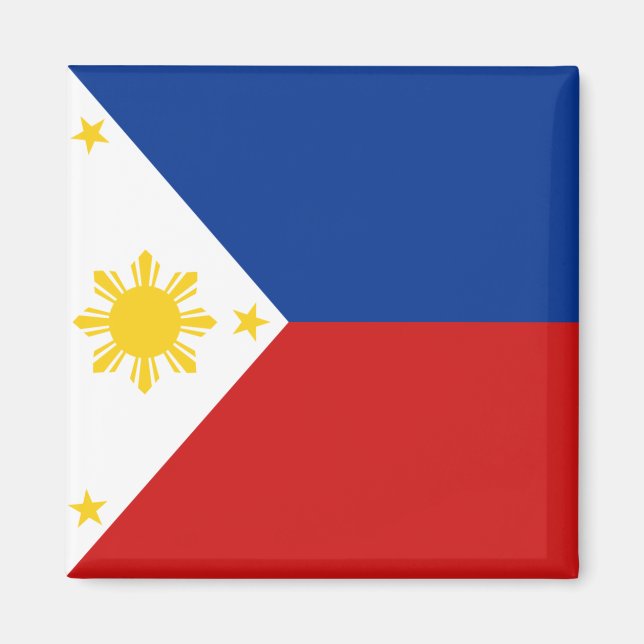 Aimant à drapeau des Philippines (Devant)