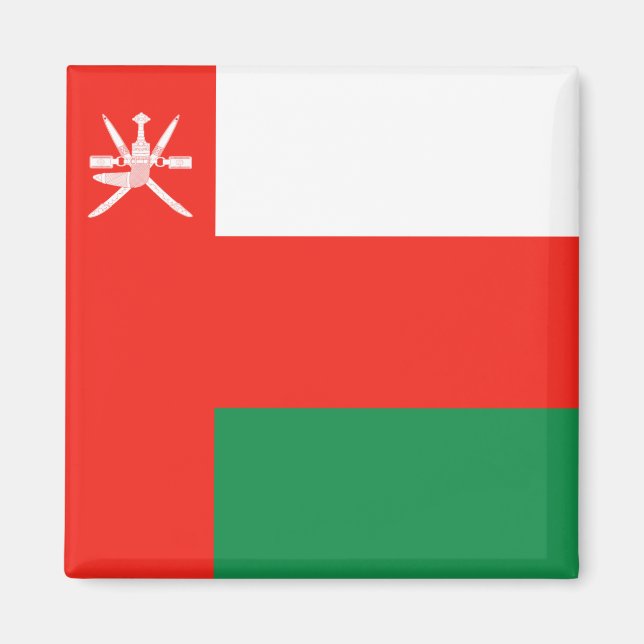 Aimant à drapeau d'Oman (Devant)