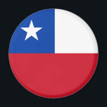 Aimant à drapeau du Chili<br><div class="desc">Drapeau national du Chili Magnet. Imán con la bandera de Chile.</div>