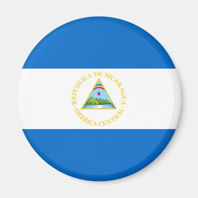 Aimant à drapeau du Nicaragua (Devant)