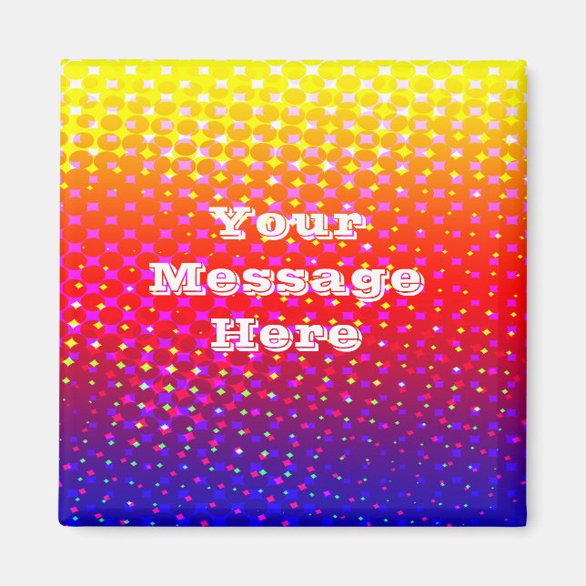 Aimant à étincelles Motif arc-en-ciel (Devant)