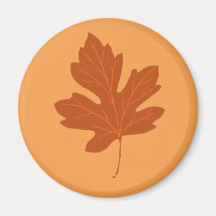 Aimant à feuilles d'automne coloré
