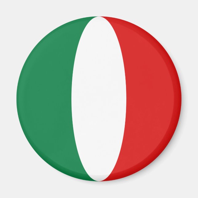 Aimant à fisheye du drapeau de l'Italie (Devant)