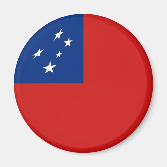 Aimant à fisheye du drapeau samoan (Devant)