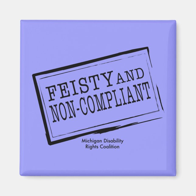 Aimant à fleur bleu (Devant)