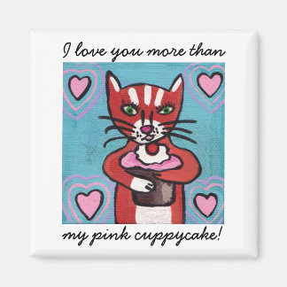 Aimant à gâteau rose