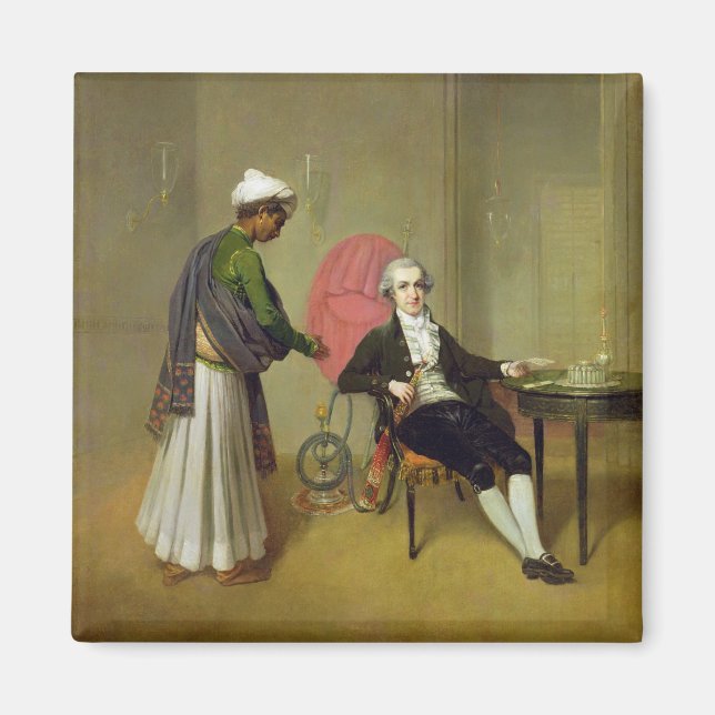 Aimant A Gentleman, possibly William Hickey, and his Indi (Devant)