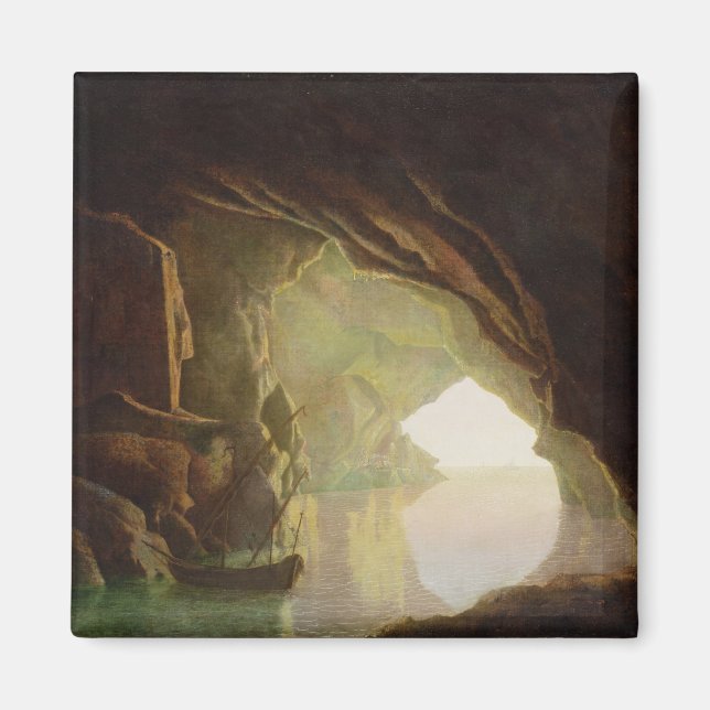 Aimant A Grotto in the Gulf of Salerno, Sunset, c.1780-1 (Devant)