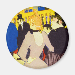 Aimant A la discothèque de Toulouse Lautrec, Art Vintage