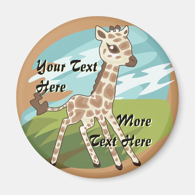 Aimant à la girafe de Cutie (Devant)