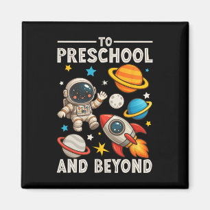 Aimant À la maternelle et au-delà Astronaute drôle retour