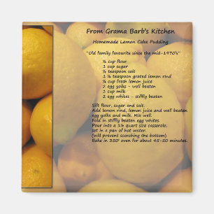 Aimant à la recette de lait de citron