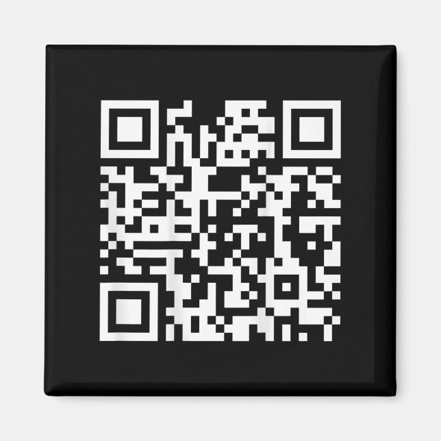 Aimant (à l'arrière) Drôle Qr Fck You Code Middle Finger  (Devant)