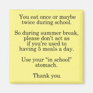 Aimant À L'École Stomach Pour L'Été